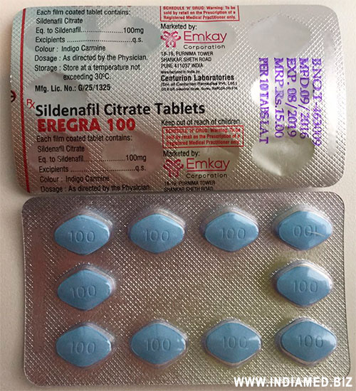  Eregra 100 Sildenafil Citrate Tablets 100mg